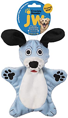 JW Pet Company Crackle Heads Dougie Dog Toy, Medium