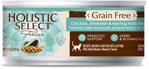 Holistique Select Grain Free Poulet, Whitefish et Herring Pate Food For Cat