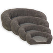 K&H Manufacturing Ortho Bolster Sleeper Pet Bed, Large 40-Inch Round, Gray Velvet