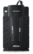 CyberPower Intelligent LCD Series 8 Outlet UPS Mini-Tower Battery Backup & Surge Protection (425VA)