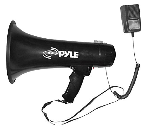 Pyle PMP43IN 40 Watt Professional Megaphone/Bullhorn with Siren and 3.5mm Aux-Input