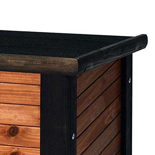 Precision Pet Petmate Extreme Weather-Resistant Log Cabin Dog House Adjustable Feet, 4