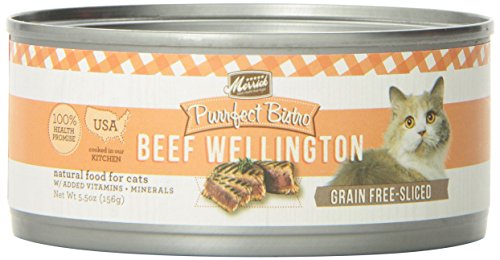 Merrick Purrfect Bistro Grain Free Beef Wellington Canned Cat Alimentation, 5,5 oz., Cas de 24
