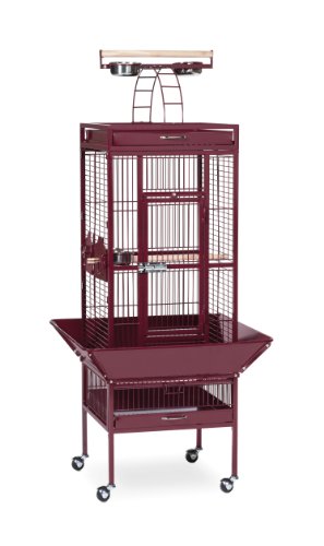 Prevue Hendryx Pet Products Wrought Iron Select Bird Cage, Garnet Red