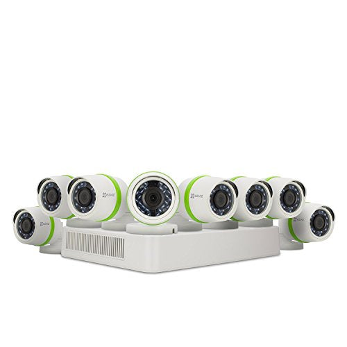 EZVIZ BD-2G28B2 DVR à 16 canaux 1080p avec HDD de 2 To et 8 1080p Outdoor Bullet Caméras de sécurité Système de sécurité