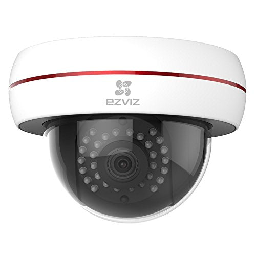 Ezviz ezhuskydm husky dome hd 1080p caméra wi-fi dôme en plein air avec vision nocturne, compatible avec Alexa