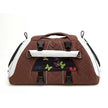 Petego Jet Set Large New Forma Frame Silver Brown Butterfly Pattern