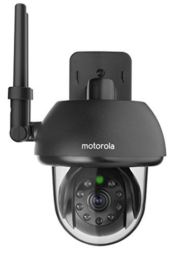 Motorola FOCUS73-B Wi-Fi HD Outdoor Home Monitoring Camera with Remote Pan, Tilt & Zoom (Black) by Motorola