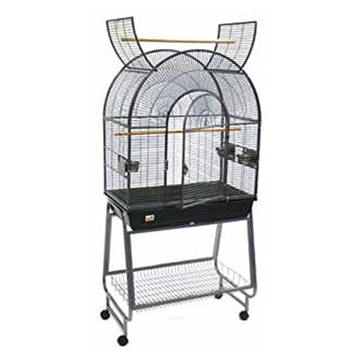 TruPet BB2492 Beaks Play Top Perch Parrot Cage with Castors 33x19x46.5 inch