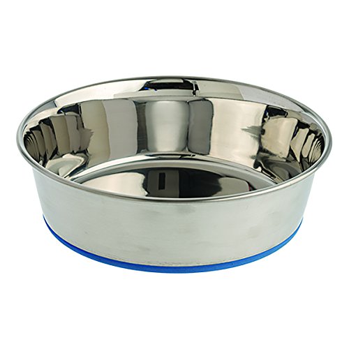 Our Pets Premium DuraPet Dog Bowl 3qt, Stainless Steel, 9.6" x 9.6" x 3"