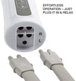 Masseur de jambe Mollage de la jambe de compression de l'air pour la circulation de pied de base de veau et batterie rechargeable Batterie 3 Intensités 2 Modes 6 Scénarios d'expérience
