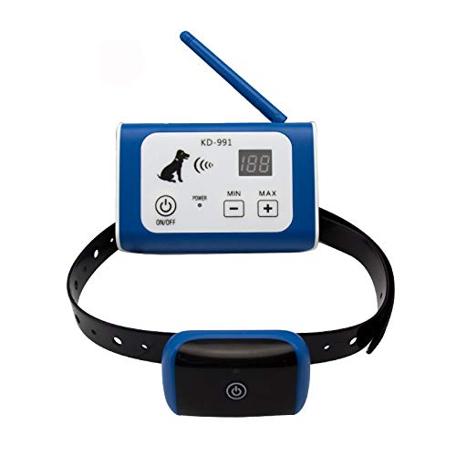 Wireless Electric Dog Fence System Outdoor Invisible Wireless Pet Fence Containment System, Adjustable Control Range Up to 550YD & Display Distance, 1 Collar Receivers Rechargeable & Waterproof