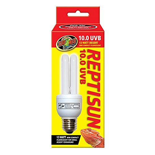Zoo Med RR1549M ReptiSun 10.0 UVB Mini Compact Fluorescent Bulb For Reptile