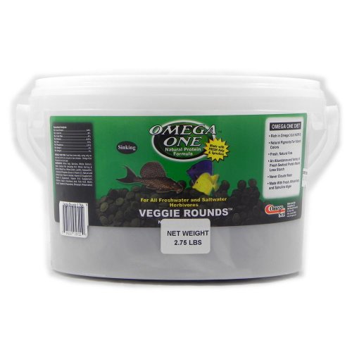 Omega One AA5924 Veggie Rounds Fish Food 2.75lbs