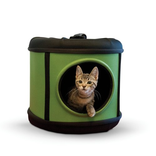 K&H Manufacturing Mod Capsule for Pets, 17 by 17 by 15.5-Inch, Green/Black