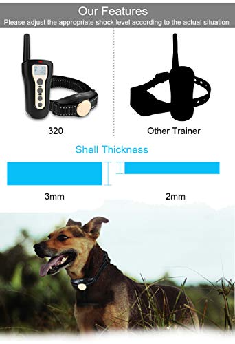 Collier de formation de chien aniluxe à distance 1000 pieds