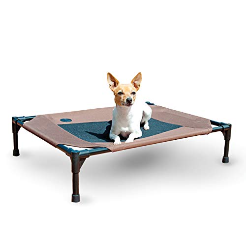 K&H Fabrication de lit pour animaux de compagnie, moyen, chocolat / maillage