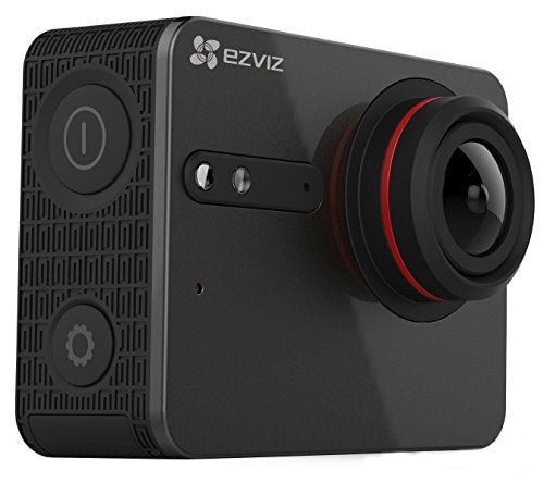 EZVIZ Five Plus Ultra HD 4K 30FPS Action Camera with Touch Screen Waterproof Case - Black