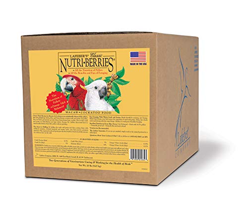 Lafeber Company Nutri-Berries Cockatiel Pet Food, 20-Pound