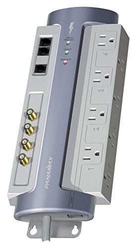 Panamax M8-Av 8-Outlet Power Line Conduleur et surtension Protecteur pour Home Theatre Power Management - Gray