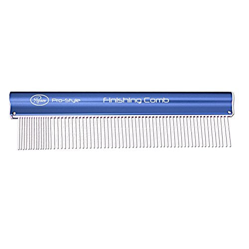 Resco Soft 37431 Peigne de finition de style Blue Pro avec espacement de dents grossier et fin