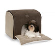 Petego Soft Deck Pet House and Bed, Espresso/Stone, Large
