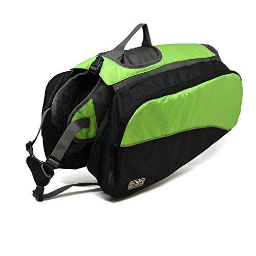Kyjen Outward Hound 2491 Backpack with Removable Saddlebags (Green, Large)
