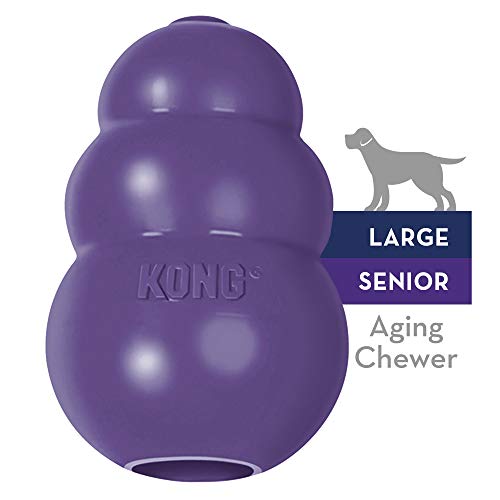 KONG Senior Dog Toy Gentle Natural Rubber -Fun to Chew, Chase & Fetch- For Large Dogs