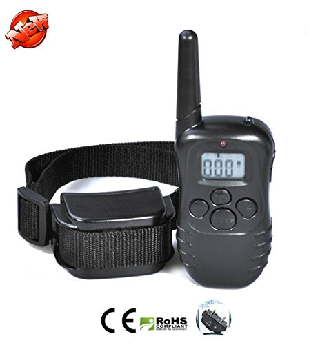 Amadog 998DR One Dog Remote Control Dog Training Collar, 100 levels Static and vibration Dog Training Mode - 48 piece
