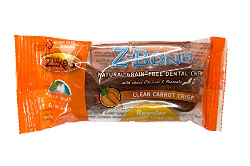 Zuke'S Z-Bones Dog Dental Chews, Clean Carrot Crisp, Regular