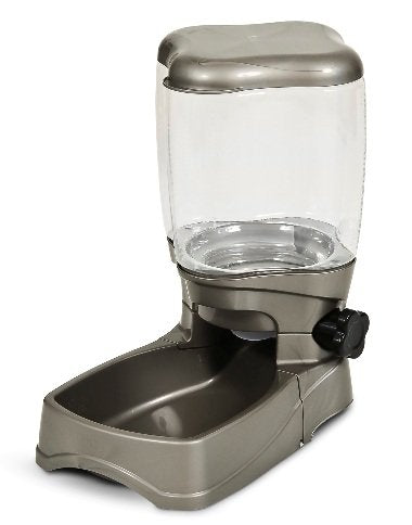 Petmate 24530 Portion Right Food Dispenser Nickel