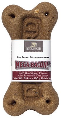 Darford 24061 Friandises pour chien Mega Bone Junior Bacon 24/3,5 oz (100 g)