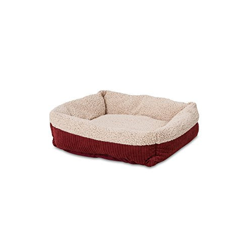 Petmate Aspen Pet Self Warming Lounger Bed Red Barn