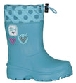 Naturmania Nat's SM1342 Insulated EVA Boots (Turquoise Heart, 8)