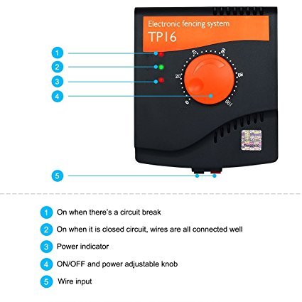 TP16 Fence Amélioration de PET Underground Electrower Electric Outdoor Clarification Système de confinement rechargeable Collier de formation de chien réglable pour les chocs de chien (pour 1 chien)