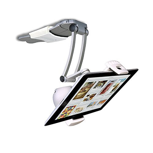 CTA Digital PAD-BKMS 2-in-1 Kitchen Mount Stand with Bluetooth Speaker for 7"-12" Tablets
