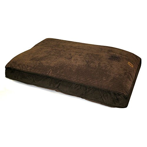Précision de plancher de gousset animal de compagnie 30 pouces x 40 pouces, daim au chocolat et chenille large