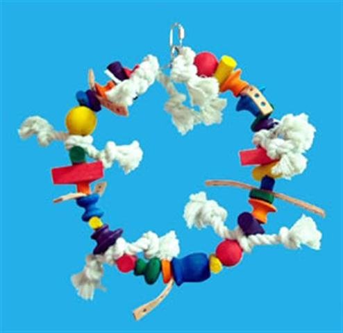 Zoo Max DUS15 Block Ring 10in Bird Toy