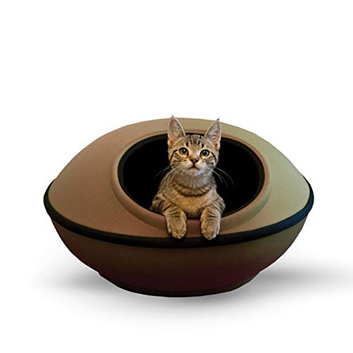 K&H Pet Products Mod Dream Pod Pet Bed Tan/Black 22"