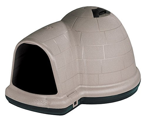 Petmate 25942 Indigo Dog House With Microban Taupe & Black (25-50lbs)