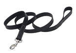 Coastal Pet 14555 Tanned Leather Lead For Dog 6x1inch (Black)