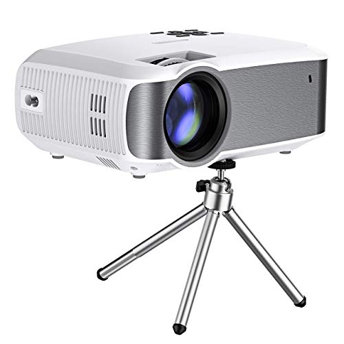 Mini Projecteur, MPOW Portable Projecteur Multimedia Home Theatre avec USB SD HDMI VGA LED Projecteur 1080p HD Home Theatre Projecteur pour le téléviseur pour ordinateur portable IPhone Andriod Smartphone
