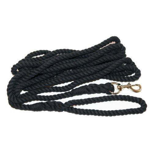 Ligne de fente de coton Coastalpet avec boulon à bout de 26 pieds (noir)