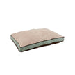 Petmate 27905 Jacquard Gusseted Bed 29 X 40 Inch Green/Beige