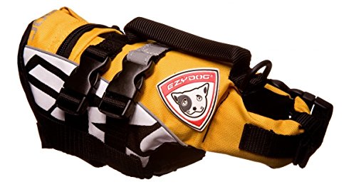 EzyDog 11500 DFD Micro Floatation Vest For Dog (Yellow, 3X-Small)