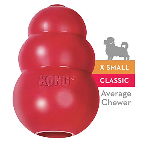 KONG Classic Dog Toy, Durable Natural Rubber- Fun to Chew, Chase & Fetch- For Medium Dogs