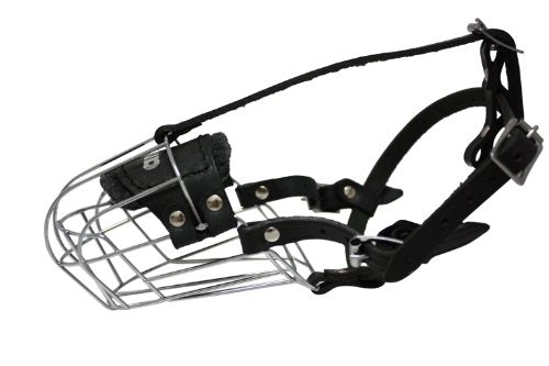 Angel Pet Supplies Miami Wire Cage & Leather Muzzle