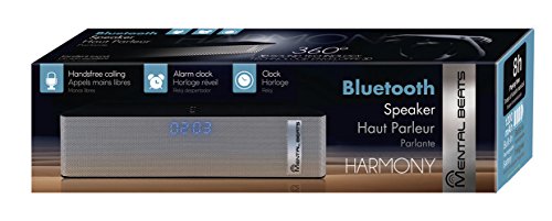 Mental Beats 00687 Harmony Portable Bluetooth Speaker with Clock - Black