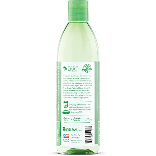 Tropiclean Fresh Breath Plaque Remover Pet Water Additive 33.8oz