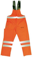 N016P Insulated Bib Pant With Safety Reflective Stripe Orange - S-5XL (ORANGE, XXL)